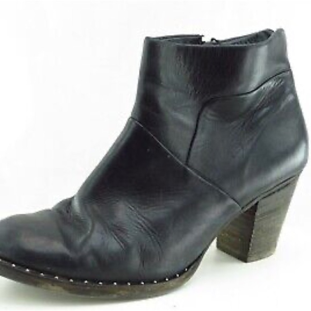 Paul green Stella black leather booties